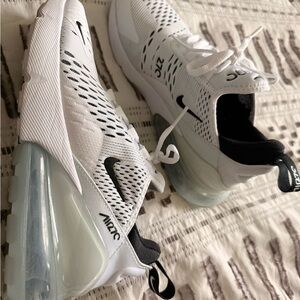 Nike Air Max 270 White and Black Sneakers